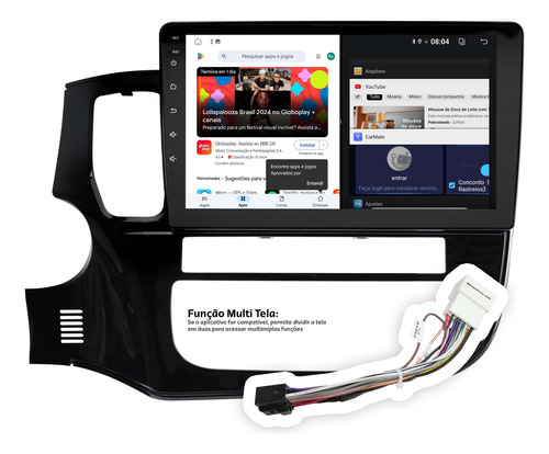 Multimidia Outlander 15/21 Android 14 2gb 64gb Carplay 10p