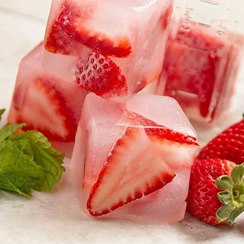 Bandejas Para Cubitos De Hielo Con Tapa, Apilables De Silico