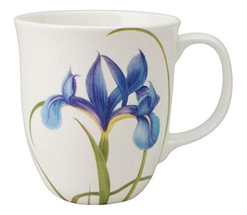 Mcintosh Garden Collection Blue Iris - Taza De Porcelana Fin