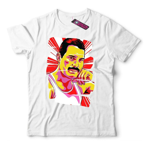 Remera Freddie Mercury Queen Pop Art 2  Dtg Premium Rock