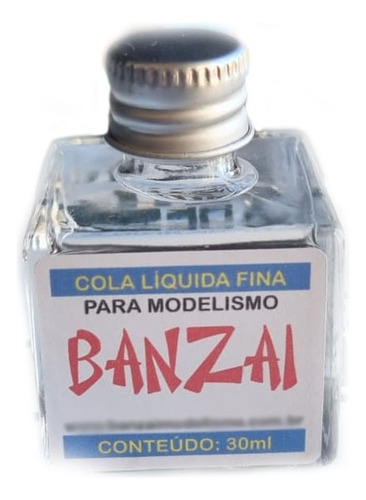 Cola Líquida Banzai 30ml Para Plastimodelismo Modelismo