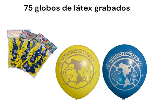 Fiesta Completa Del América Para 50 Personas Amarillo América América