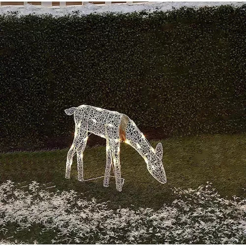 / Novo Enfeite De Natal Rena Cervo Iluminado Led Para Jardim