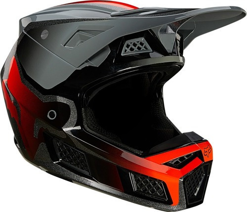 Casco Motocross Fox V3 Rs Wired Sist. Mips, Eject Removal System, Calota Con Mct Fibras De Carbono #25814-172