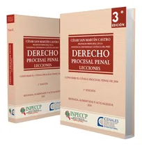 Comprar Derecho Procesal Penal Lecciones - 2 Tomos 2024, De César San Martín Castro. Editorial Inpeccp, Tapa Dura, Edición Junio 2024 En Español, 2024