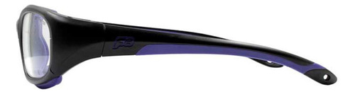 Goggles Deportivos Rec Specs Slam Xl 206 Matte Black Purple Lente Transparente Talla Large/xl