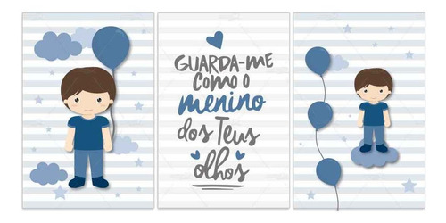 Placa Infantil Quarto Bebe Menina Balões Coração Salmo