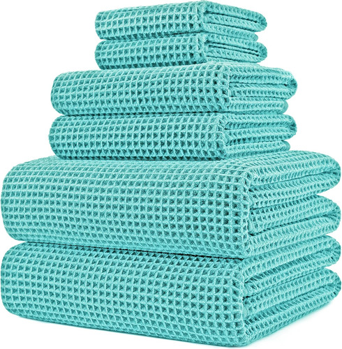 Juego De Toallas De Baño Microfibra 6 Piezas 60x30