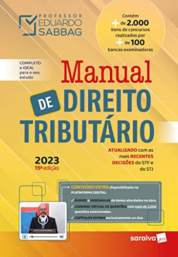 Libro Manual De Direito Tributário 15ª Edição 2023 De Eduard