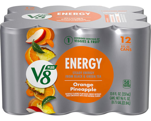 V8 + Energy, Bebida Energtica Saludable, Energa Natural Del
