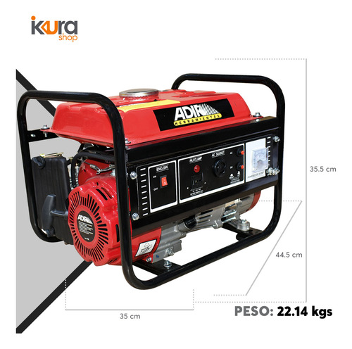 Generador De Gasolina 2hp 1600w Adir 490