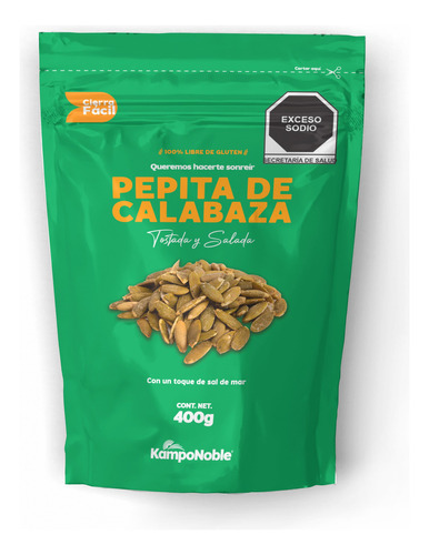 Pepitas De Calabaza Tostadas & Saladas 400g Kamponoble