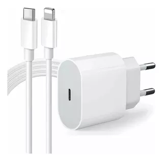 Cabo + Fonte Turbo P/ iPhone 6 7 8 X Xr 11 20w Quick Charge