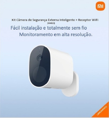 Imagem 4 de 9 de Kit Câmera De Segurança Sem Fio+receptor Wifi Sem Fio Xioami