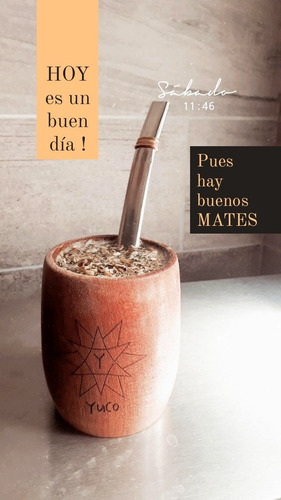 Bombilla Chata De Acero Inoxidable Pulida - Yuco