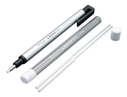 Borrador Blanco 2.3mm Tom Bow Mono Zero Goma Con 2 Repuestos