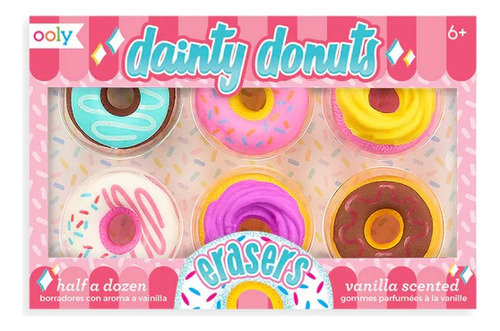 Borradores Perfurmados 6pk Dainty Donuts Ooly