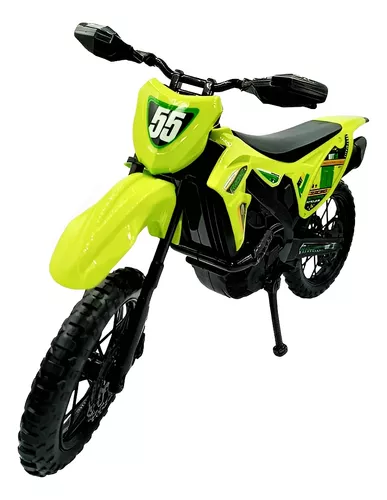 Roma brinquedo moto cross trilha racing 34 cm com pneus borracha