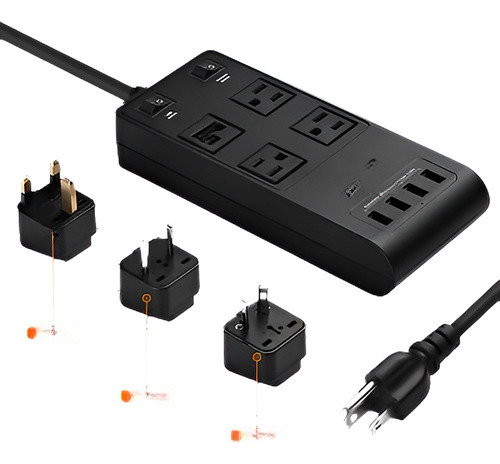 Poweradd 4 Salida Potencia Tira 4 Usb Carga Puerto Protector