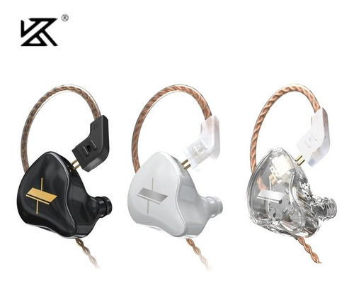 Imagen 2 de 5 de Auriculares In Ear Kz Edx - Hifi 1dd Monitoreo 112db