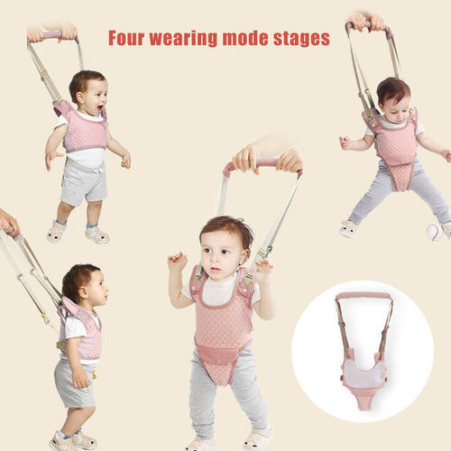 Arnés Para Bebé Aprender A Caminar Ajustable Rosa Bebé