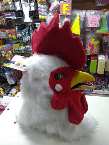 Imagen 5 de 6 de Mascara Careta Gallo Movil Animov Cotillon Disfraz