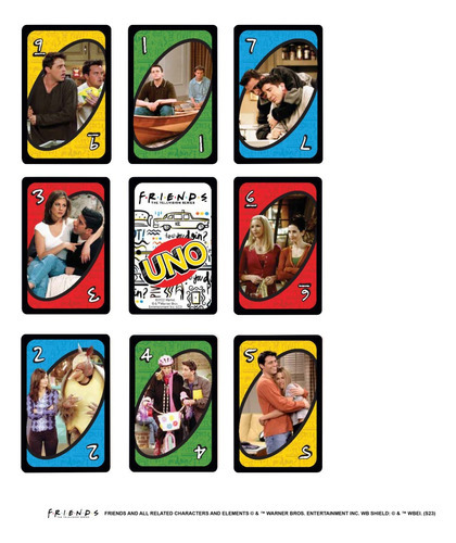 Jogo De Cartas Uno Friends Original Mattel Com 112 Cartas