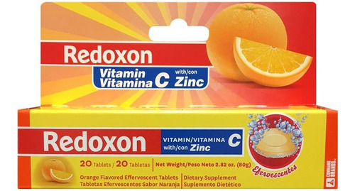Vitamina C Redoxon Con Tabletas Efervescentes Con Sabor A Na