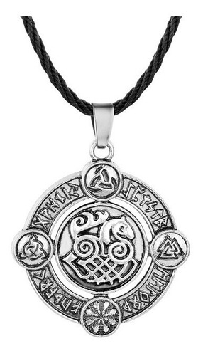 Collar Vikingo Runa Caballo Amuleto