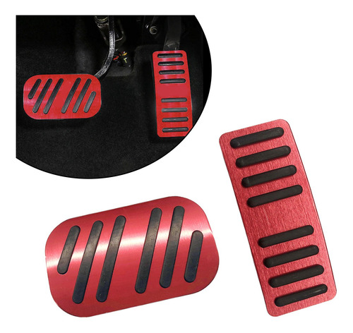 Kit De Cubierta De Pedal De Freno Cubierta De Pedal De Rojo