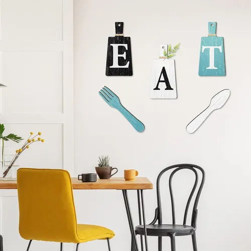 Tabla De Cortar Letrero Comer Conjunto Decoración De A...