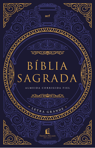 Livro Bíblia Tesouro Sagrado, Acf, Capa Dura, Letra Grande,