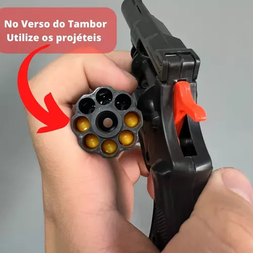 Revolver Arminha Gira Tambor Espoleta + Cartela 72 Shot