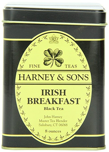 Harney & Sons Hojas Sueltas De Té Negro, Desayuno Irlandés, 