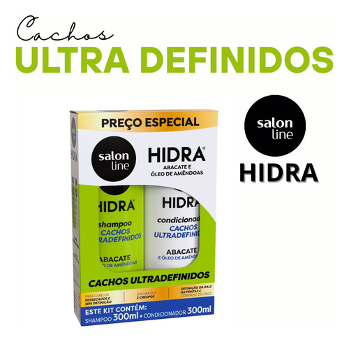 Salon Line Kit Hidra Abacate 300ml - Definição E Nutrição