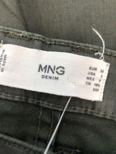 Pantalón Mango De Color Negro S (Usado)