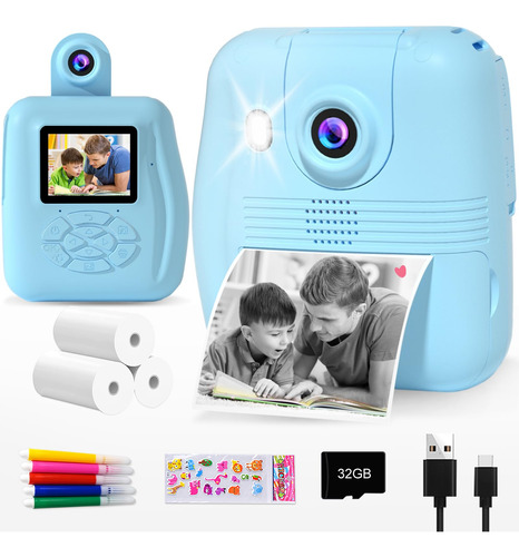 Gktz Cámara De Impresión Instantánea Para Niños, Foto I.