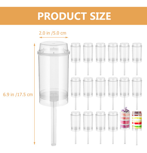 30 Unidades De Recipientes Para Cupcakes Push Pops, Vasos Po