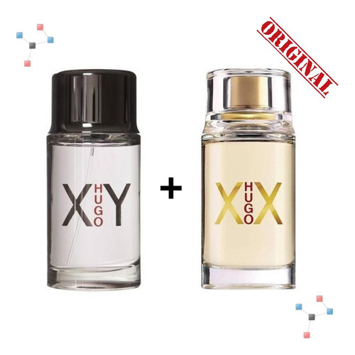 Perfume Hb Xy Edt M 100ml + Hb Xx Women Edt F 100ml Kit