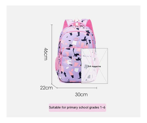 Mochila Moda Niñas Mochila Escolar De Gran Capacidad