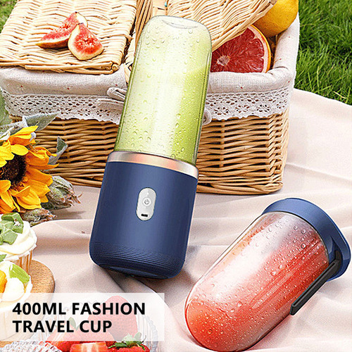 Juicer Mini Quick Mixer Pink Cup, Batidora Doble Portátil, 4