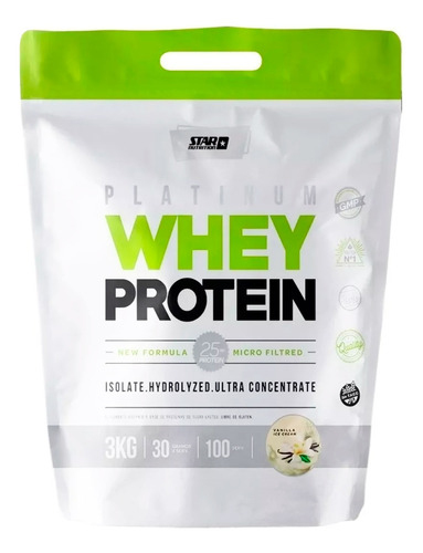 Star Nutrition Whey Protein Suplemento Vainilla X 3kg