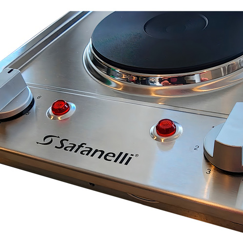 Cooktop Elétrico Safanelli De Embutir Em Aço Inox Prime 220v Cor Cinza