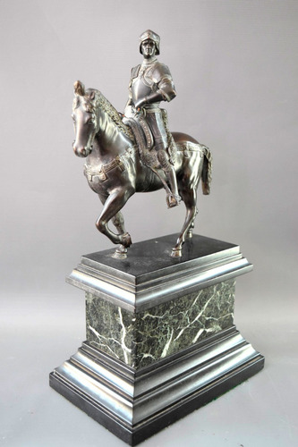 Estátua Equestre De Bartolomeo Colleoni Em Bronze Maciço