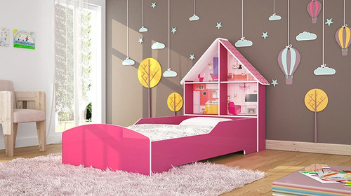 Imagen 2 de 2 de Cama 1 Plaza Infantil Dormitorio Divino