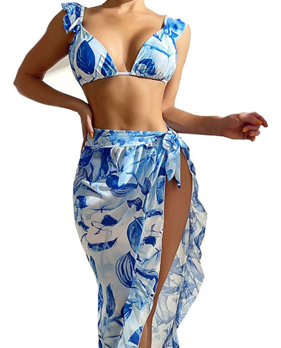 Traje De Baño De Mujer Conjunto De Ropa De Playa De Malla Co