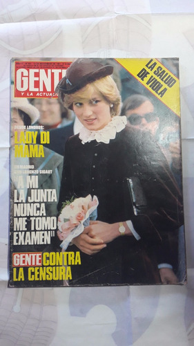 Revista Gente 851 Lady Di Mama 12 Noviembre 1981 