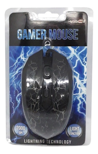 Mouse Pack X3 Gamer Usb 2000dpi Diseño Led /27294 - Impowick