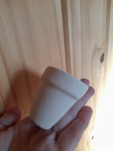Imagen 5 de 10 de 20 Macetas Barro Cerámica Para Pintar Pared, Colgante Imán