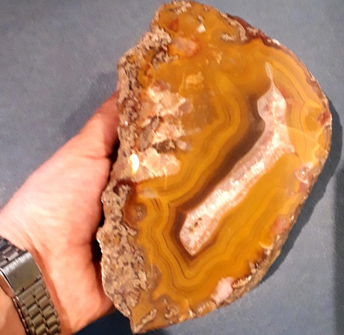 Roca Mineral Gran Geoda Agata Condor Pulida